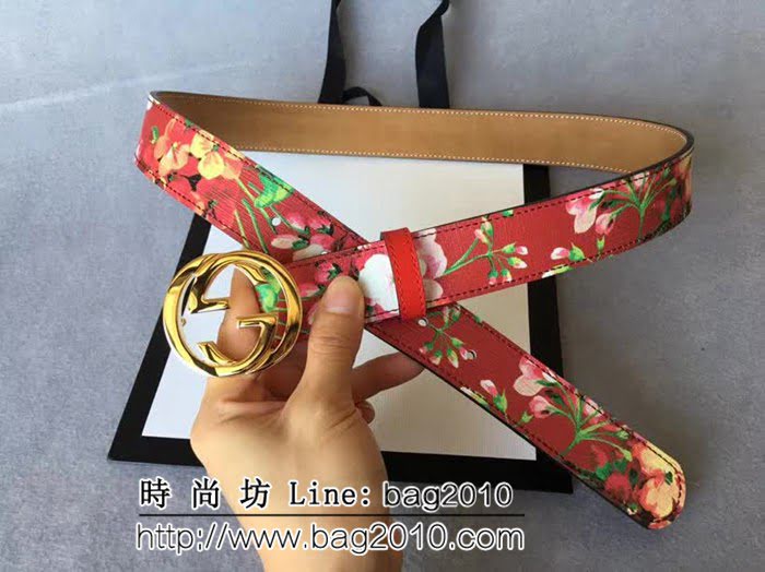 古馳CUCCI 高級人造革印花面料 款式新穎別致 高端大氣 奢華時尚女士皮帶 GHG1264